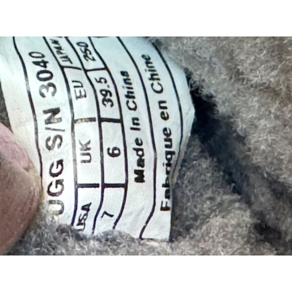 Vintage UGG Australia Black Leather Shearling-Lined Ankle Boots Men's Size 7 Wi - Picture 3 of 16